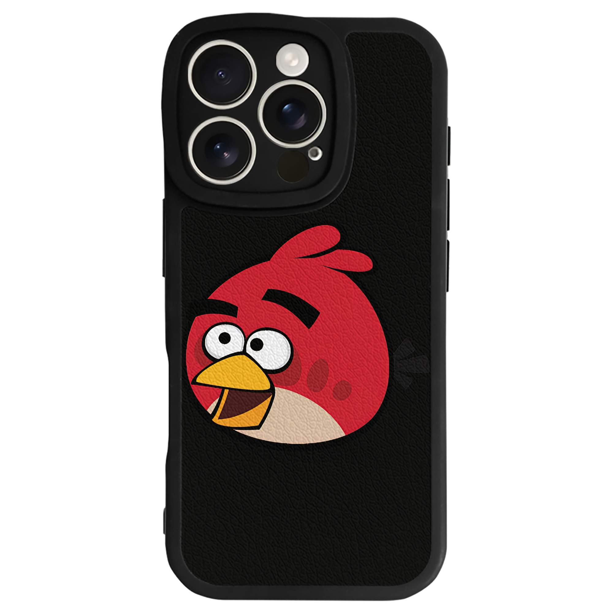 （画像用） Angry Birds アングリーバード 【iPhone 16シリーズ対応】シリコンスマホケース（レザー調） 材質：シリコン